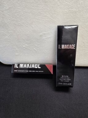 IL MAKIAGE No Filter Poreless Base Primer & Infinity Matte Lip Cream - Pink